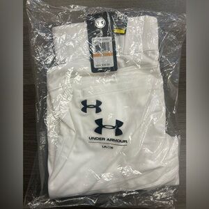 Under Armour HeatGear Men's Loose Fit Baseball Pants Small W/Black Logo